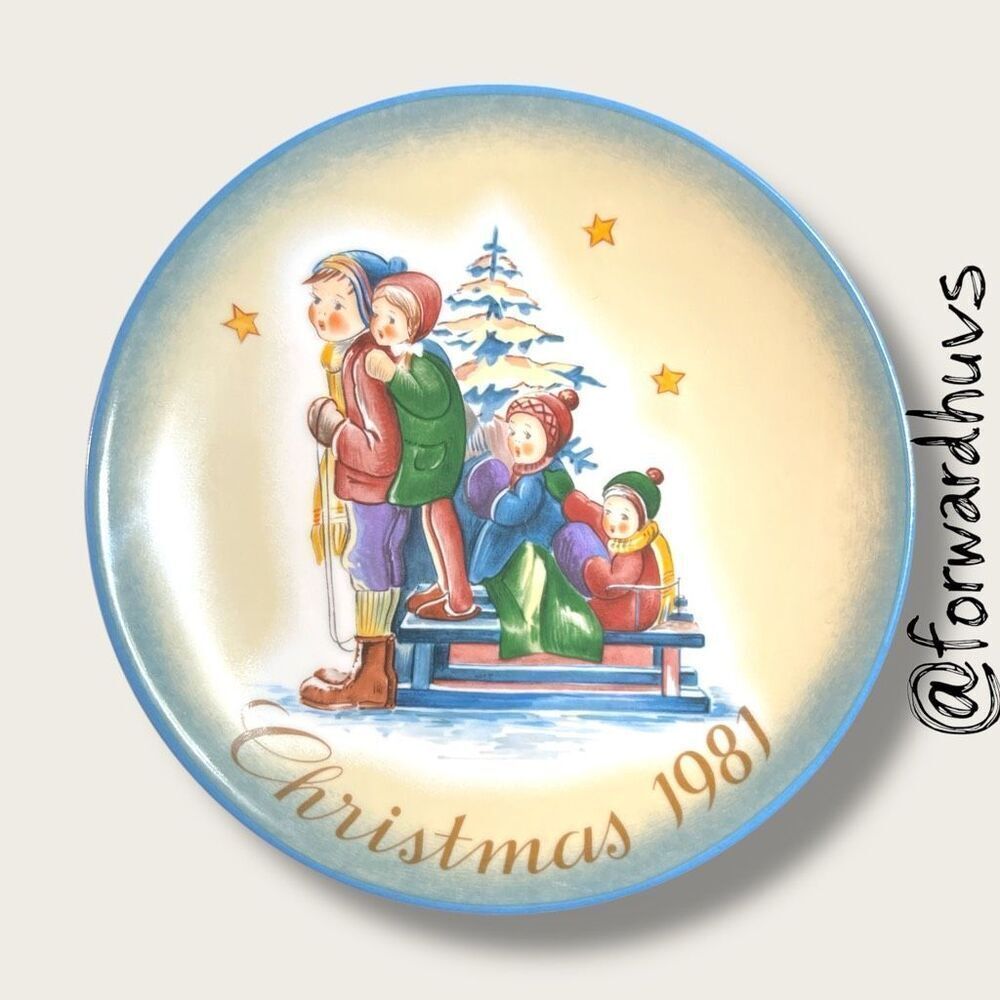 1981 Schmid “A Time to Remember” Christmas Plate – Berta Hummel – No Box